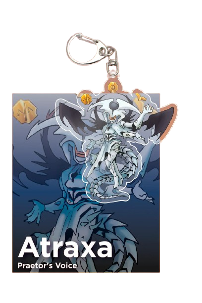 MTG Acrylic Commanders Keychain - Atraxa Praetor`s Voice