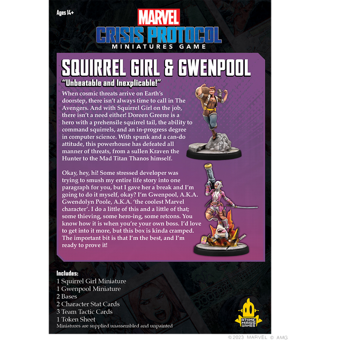 MARVEL: CRISIS PROTOCOL - SQUIRREL GIRL and GWENPOOL