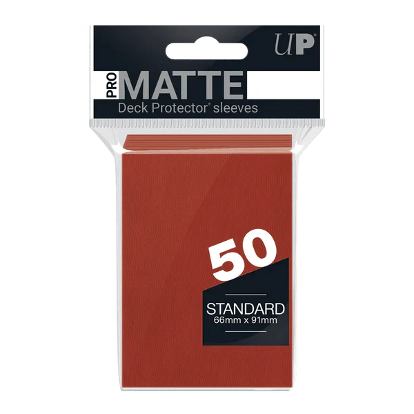 Ultra Pro: Deck Protectors - Red Matte 50ct