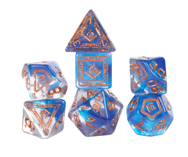 Dungeons and Dragons Adventure Dice - Wizard: Blue | Sirius Dice