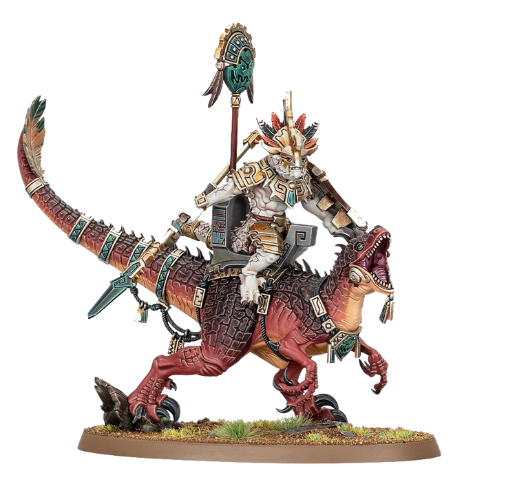 Warhammer Age of Sigmar - Saurus Scar-Veteran on Aggradon