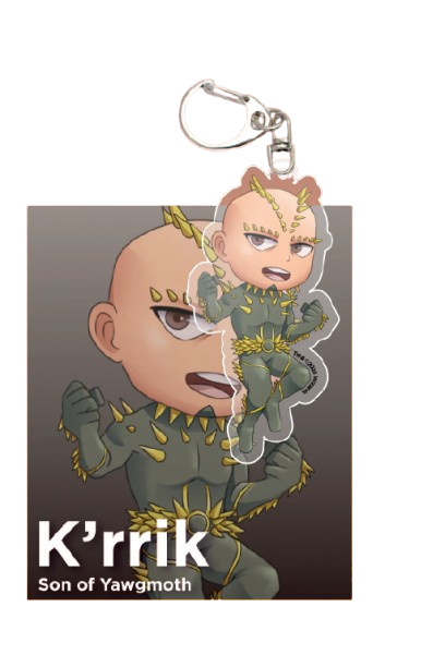 MTG Acrylic Commanders Keychain - K`rrik Son Of Yawgmoth