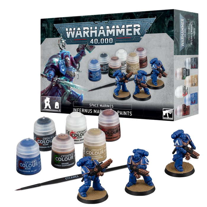 Warhammer 40000 - Space Marines: Infernus Marines + Paints Set