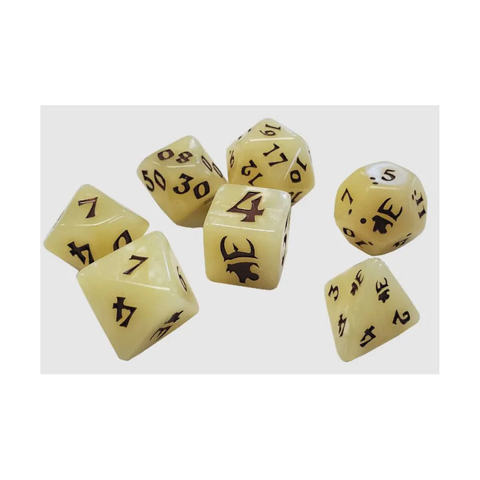 Polyhedral Dice Set (7): Munchkin - Tan/Brown