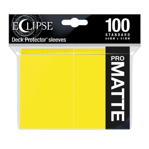 Eclipse Matte Standard Sleeves: Lemon Yellow