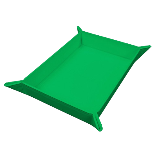 Vivid Magnetic Foldable Dice Tray - Green