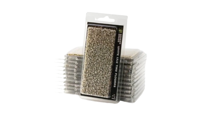 Gamers Grass: Special Tufts - White Lily Tiny Flowers
