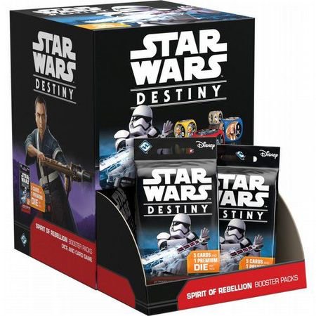 Star Wars Destiny Spirit of Rebellion Booster Display