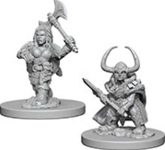 Dungeons and Dragons Nolzur`s Marvelous Unpainted Miniatures: W4 Dwarf Female Barbarian