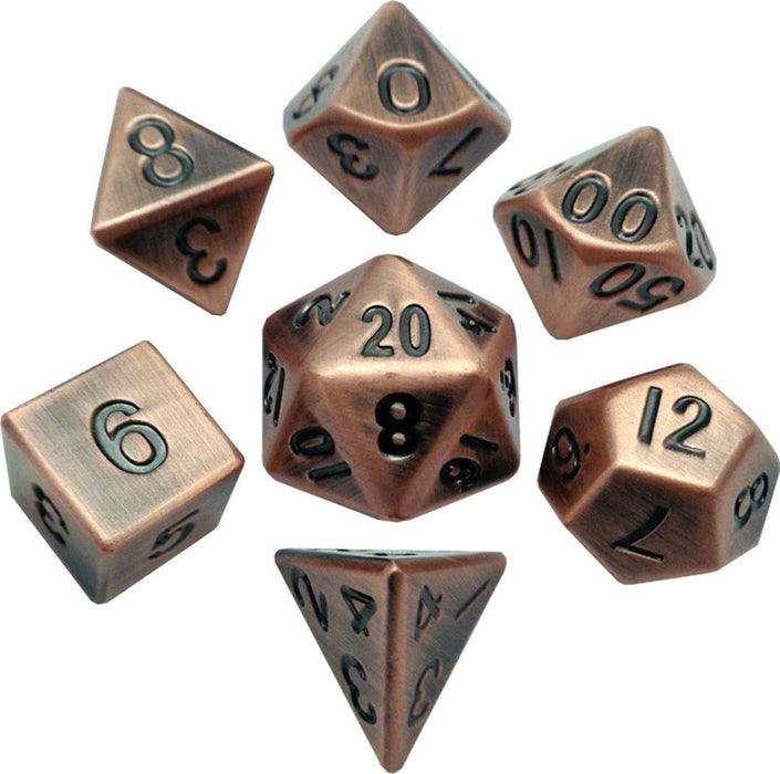 16mm Antique Copper Metal Dice Set