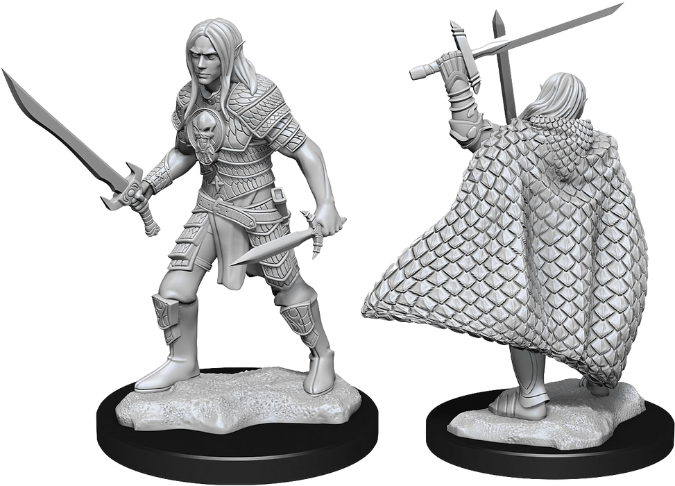 Pathfinder Deep Cuts Unpainted Miniatures: W13 Elf Fighter Male