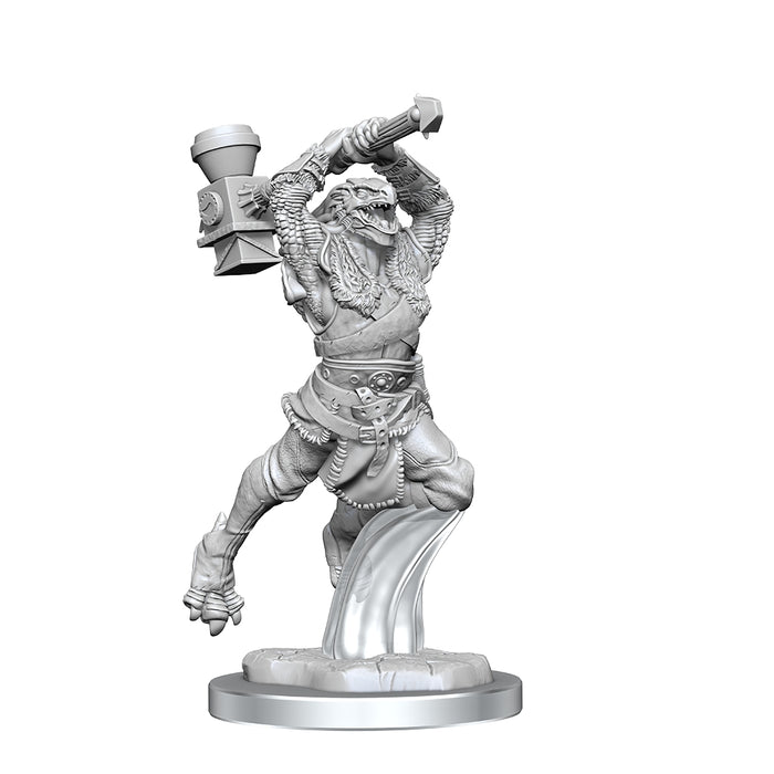 Critical Role Unpainted Miniatures: W1 Ravenite Half-Dragon Barbarian Female