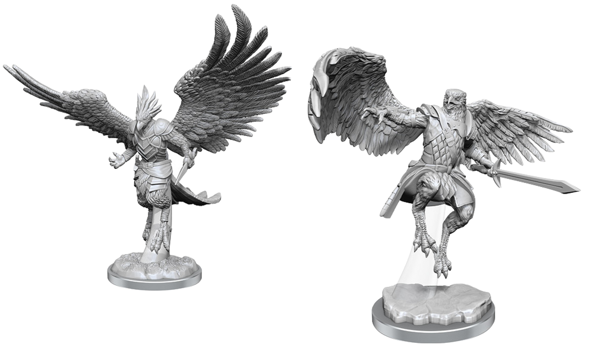 Dungeons and Dragons Nolzur`s Marvelous Unpainted Miniatures: W18 Aarakocra Paladins