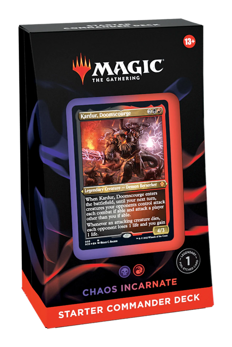 Magic the Gathering CCG: Starter Commander Deck Carton - Chaos Incarnate