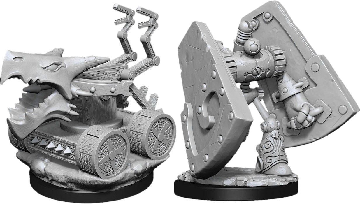 Dungeons and Dragons Nolzur`s Marvelous Unpainted Miniatures: W15 Stone Defender and Oaken Bolter