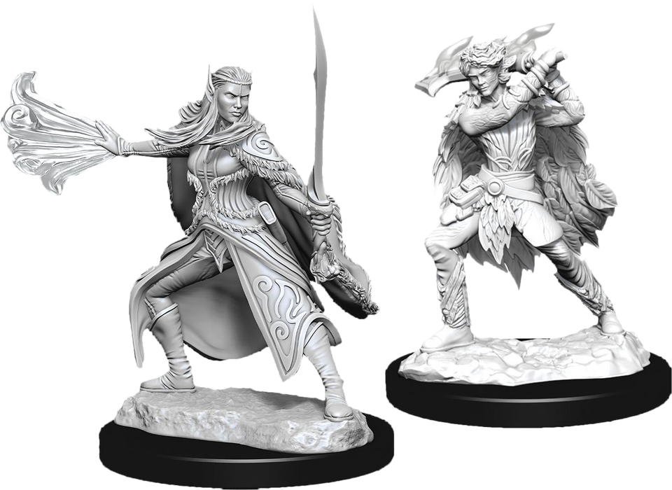 Dungeons and Dragons Nolzur`s Marvelous Unpainted Miniatures: W15 Winter Eladrin and Spring Eladrin