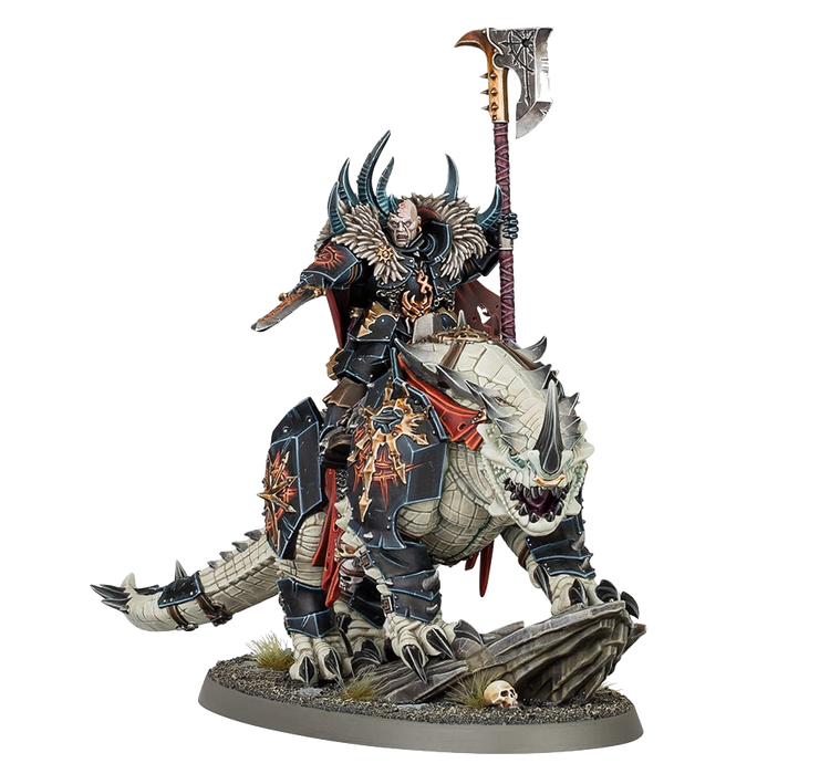 Warhammer Age of Sigmar - Chaos Lord on Karkadrak