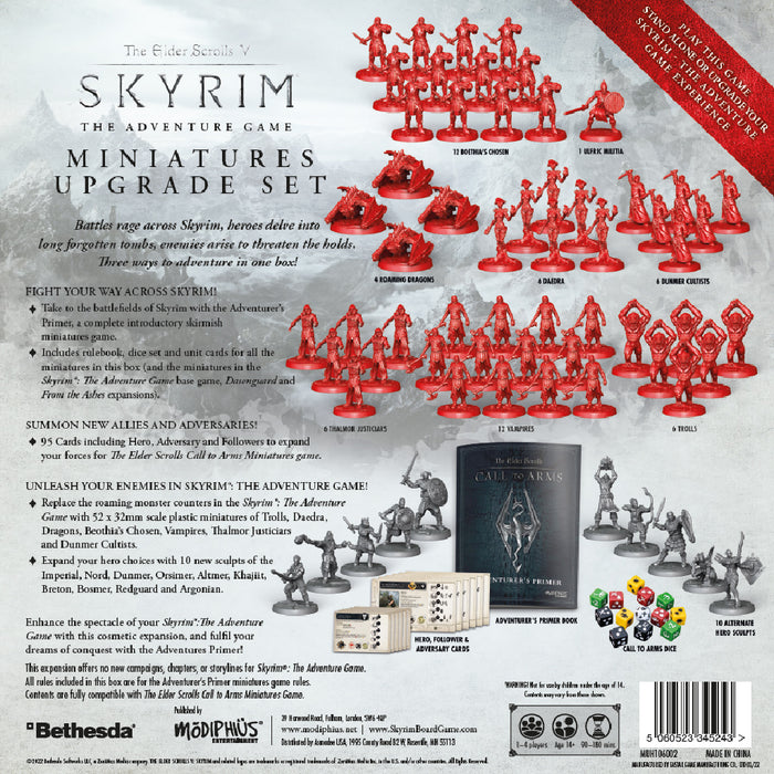 THE ELDER SCROLLS: SKYRIM - ADVENTURE BOARD GAME MINIATURES UPGRADE SET