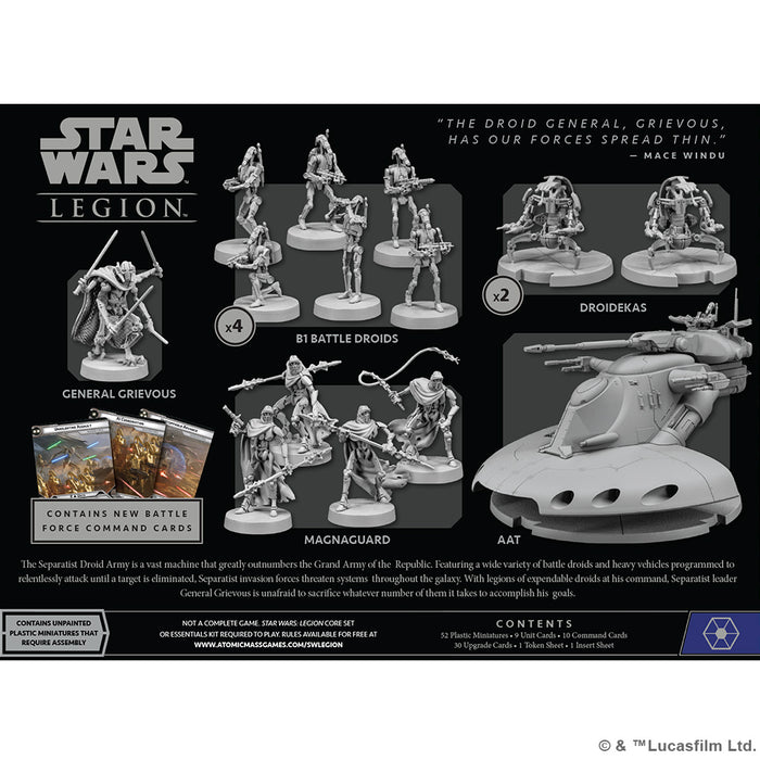 STAR WARS LEGION: SEPARATIST INVASION FORCE