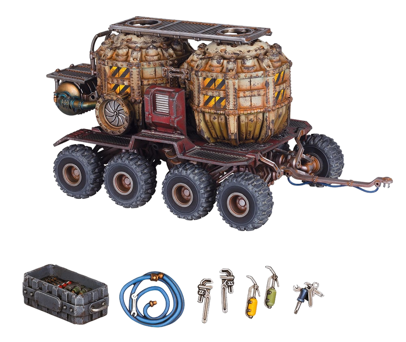 Necromunda: Promethium Tanks on Cargo-8 Ridgehauler Trailer