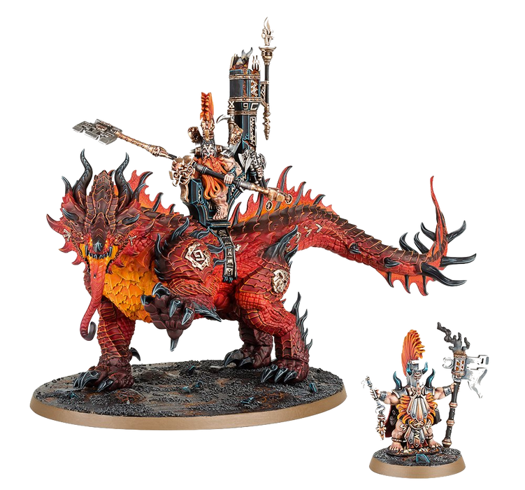 Warhammer Age of Sigmar:  FYRESLAYERS: AURIC RUNEFATHER/MAGMADROTH